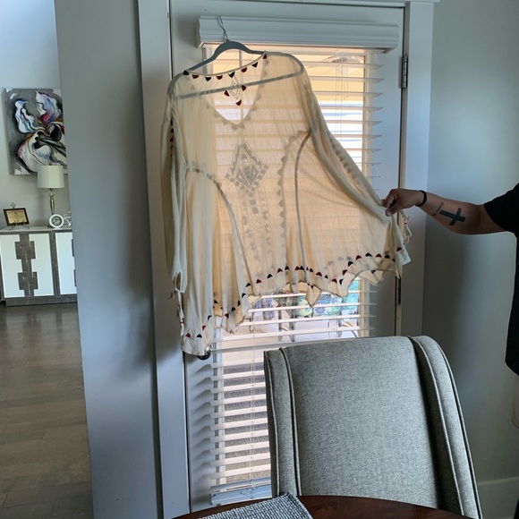 Free People Vintage Boho size Medium, Cream/Tan - Picture 12 of 15